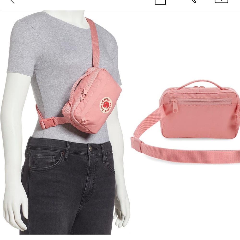 Fjallraven kanken belt bag pink